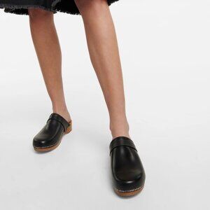 Isabel Marant Thalie Clogs In Black Leather